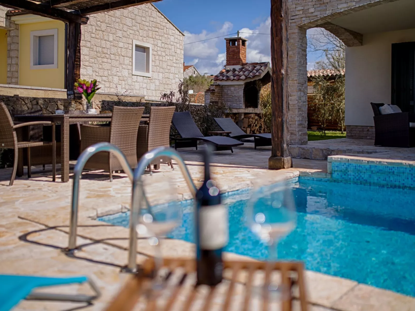 Villa "Oleandar" mit Schwimmbad und Meerblick - Image-tags.info