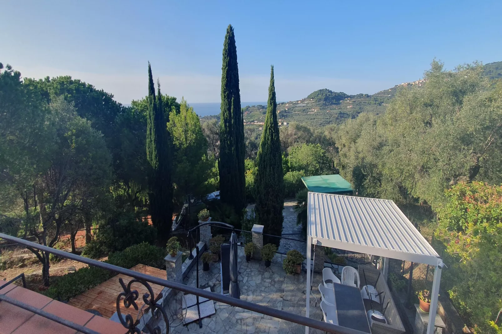 Apartment in einer charmanten Villa mit Meerblick Kreidl-Terrasbalkon
