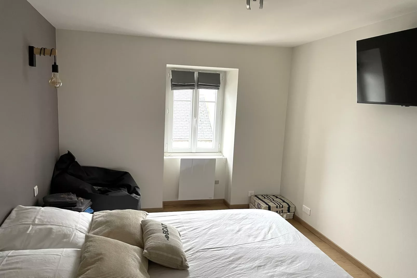 Maison de ville avec terrasse/jardin Guerlesquin - Slaapkamer