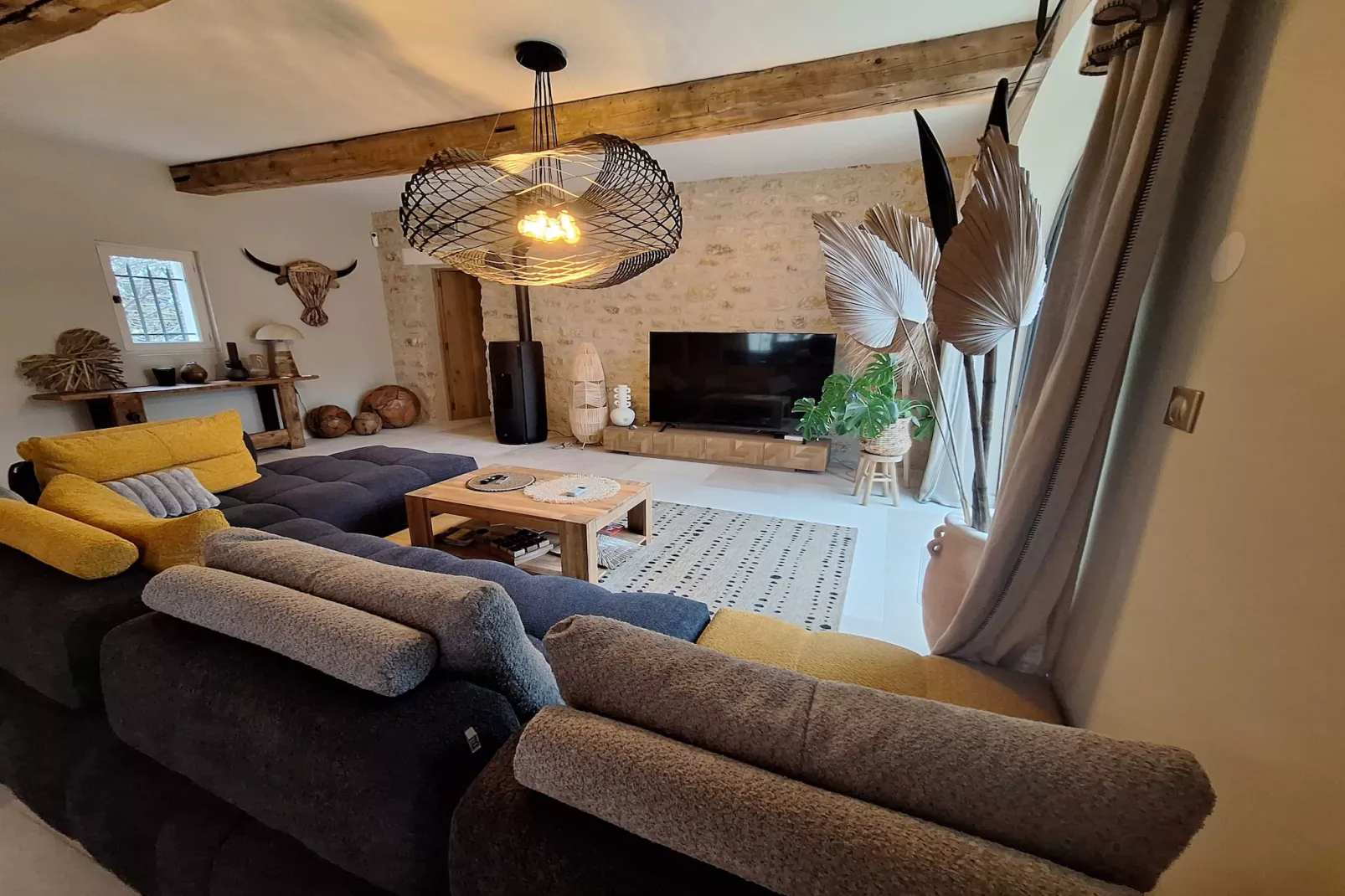 Villa Lou Pantaï  Élégance et Confort au Cœur de Saint-Rémy-de-Provence-Woonkamer