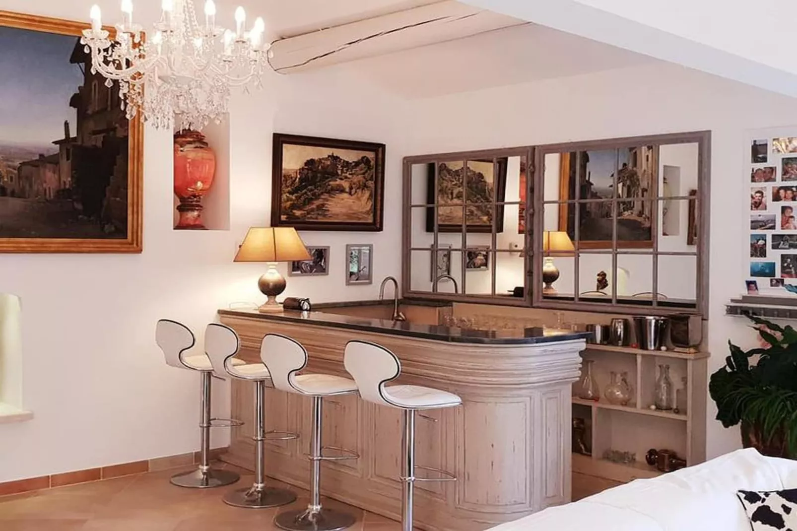 Villa cadre idyllique et reposant avec piscine-Eetkamer