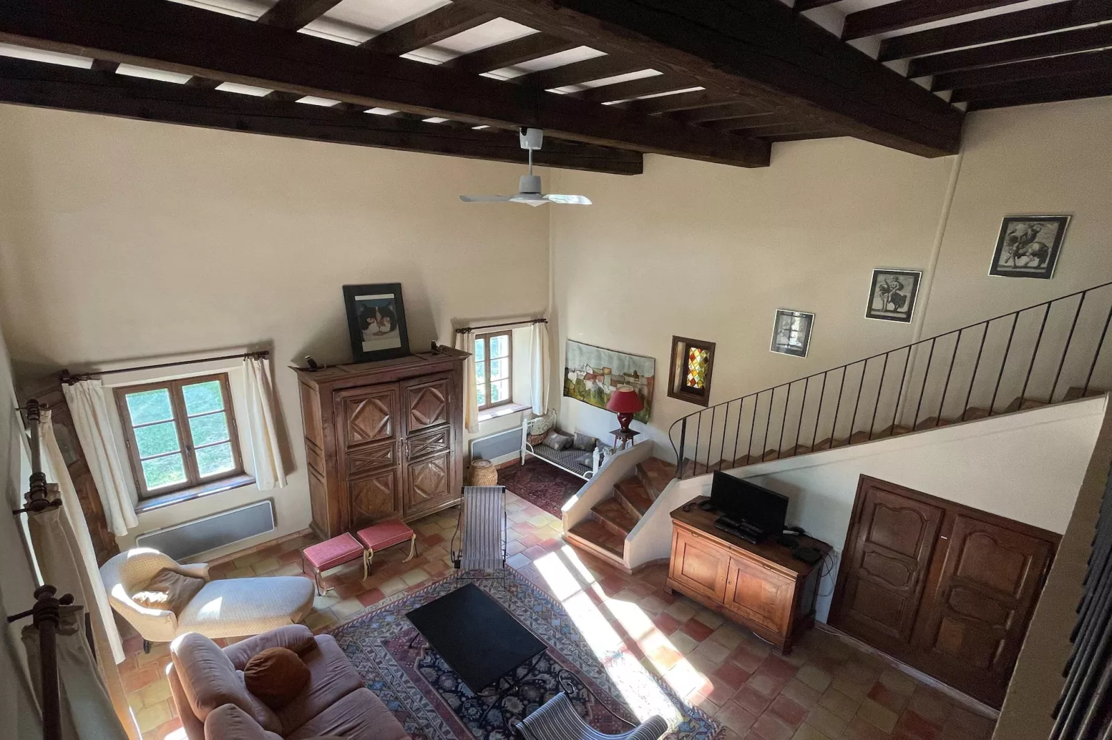 La Familiale - Maison provençale avec piscine et vue imprenable sur Gordes-Woonkamer