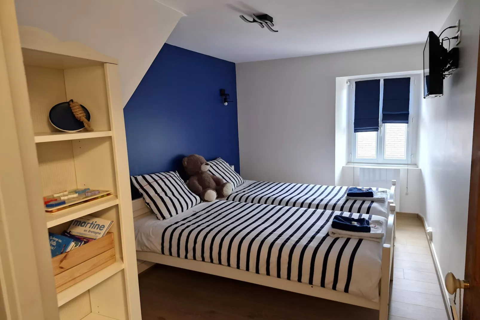 Maison de ville avec terrasse/jardin Guerlesquin - Slaapkamer