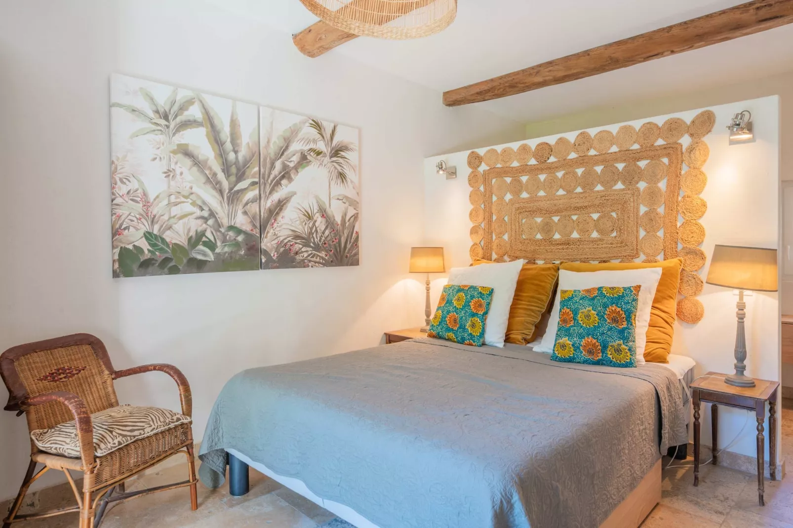 Mas authentique à Paradou Alpilles-Slaapkamer