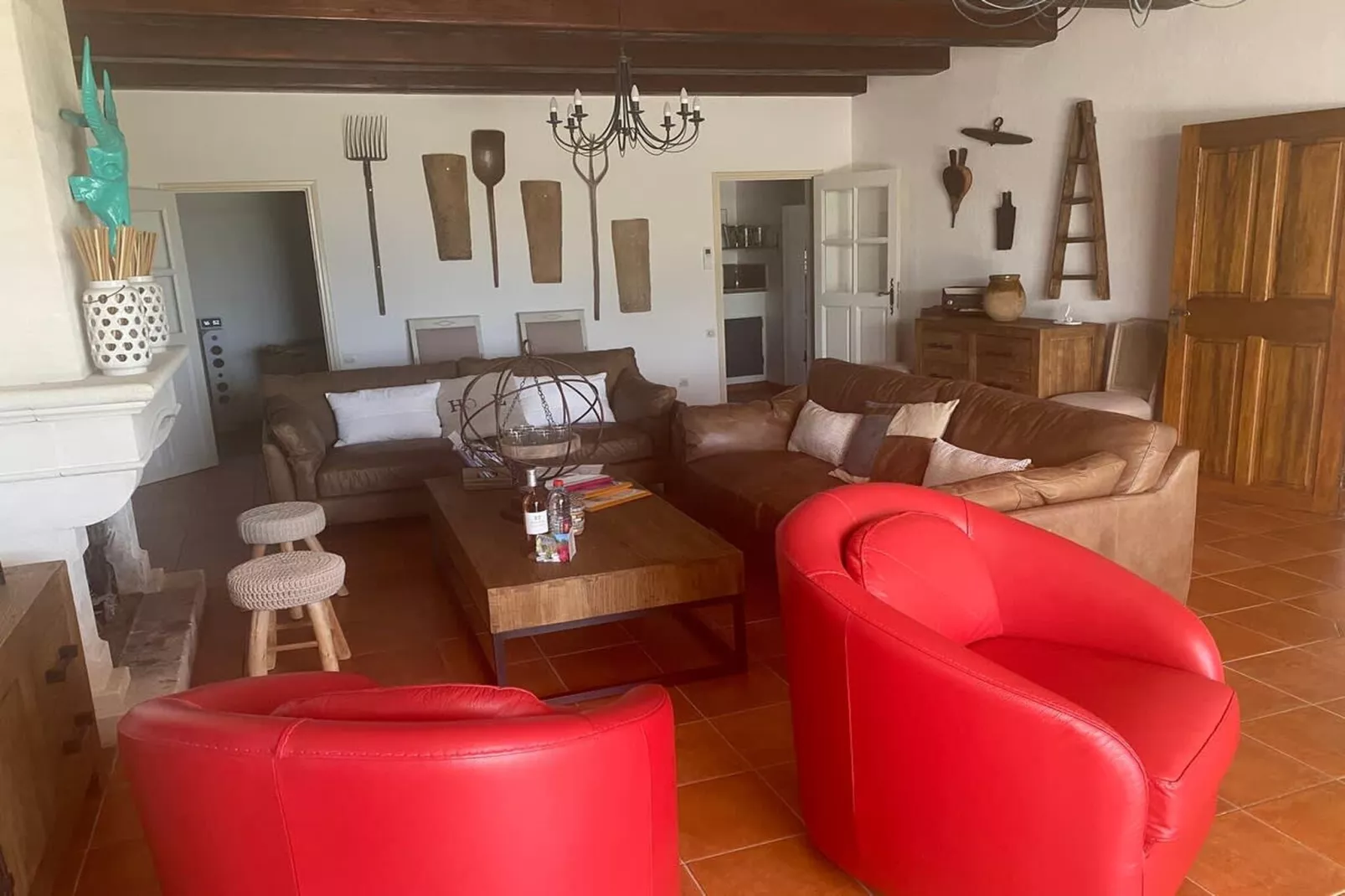 Villa provencale à Murs coeur du Luberon-Woonkamer