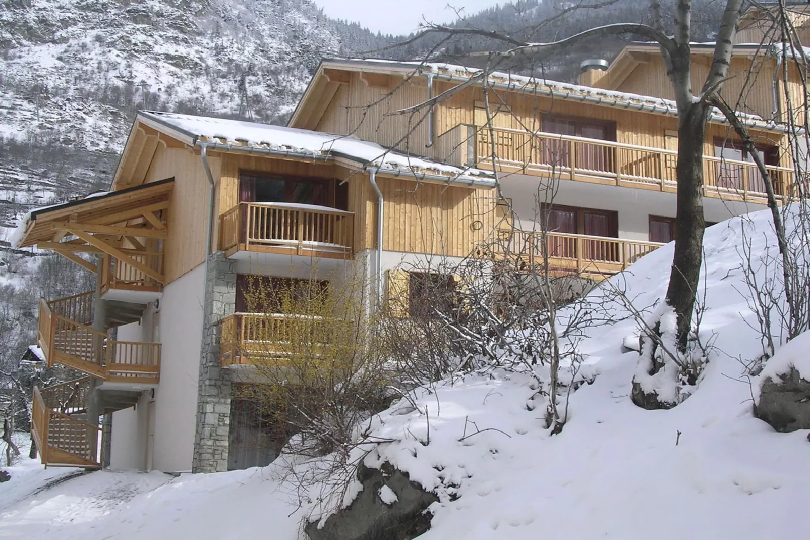 Hameau 8 202 - SPA & PISCINE appartement 4 pers - Buitenlucht