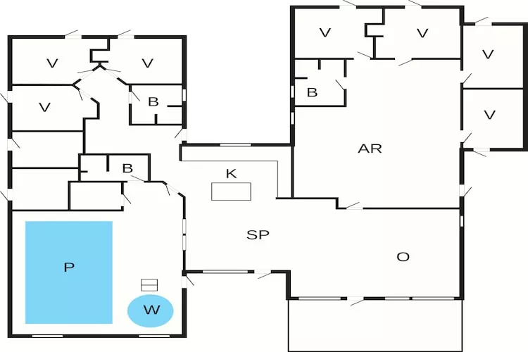 5 sterren vakantie huis in Glesborg-Plattegrond