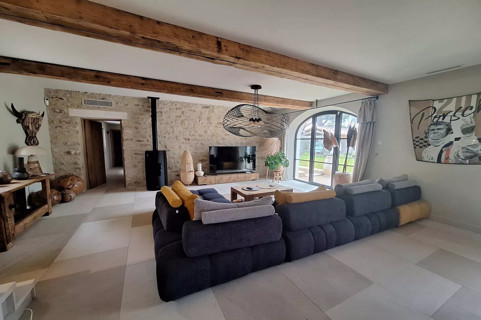 Villa Lou Pantaï  Élégance et Confort au Cœur de Saint-Rémy-de-Provence-Woonkamer