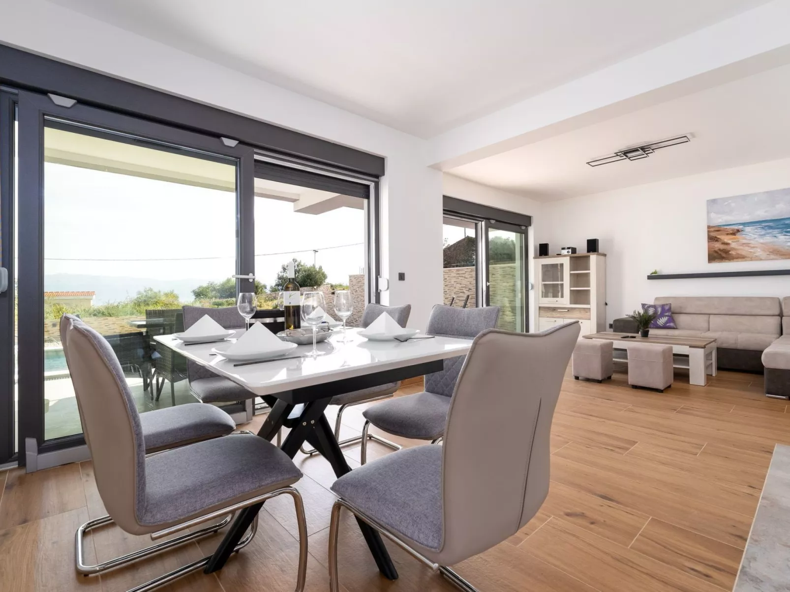 Villa "Rosemary" mit Pool und Panoramablick auf das Meer - Image-tags.info