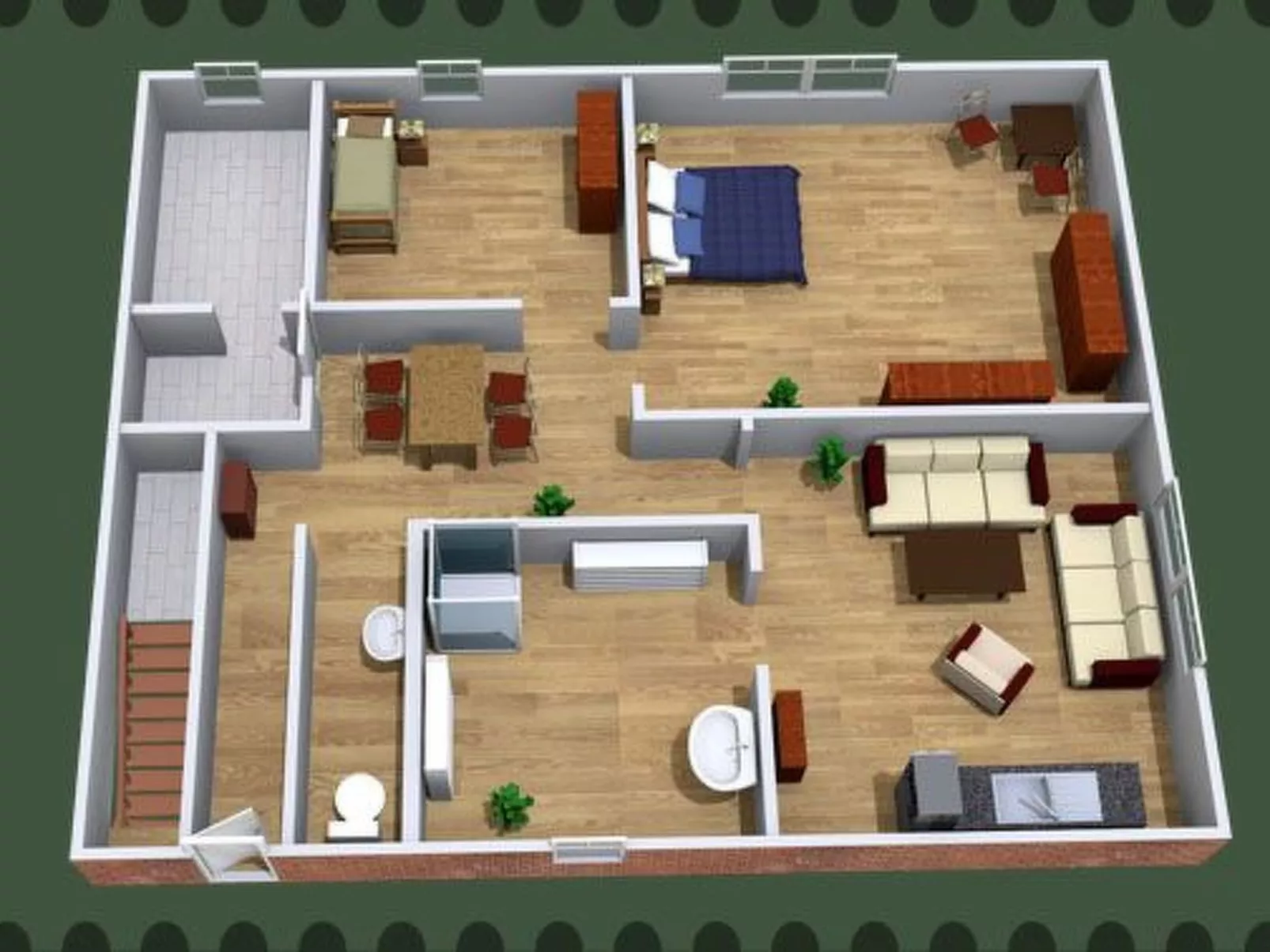 Große Wohnung in Nesse mit Garten und Terrasse - Image-tags.info