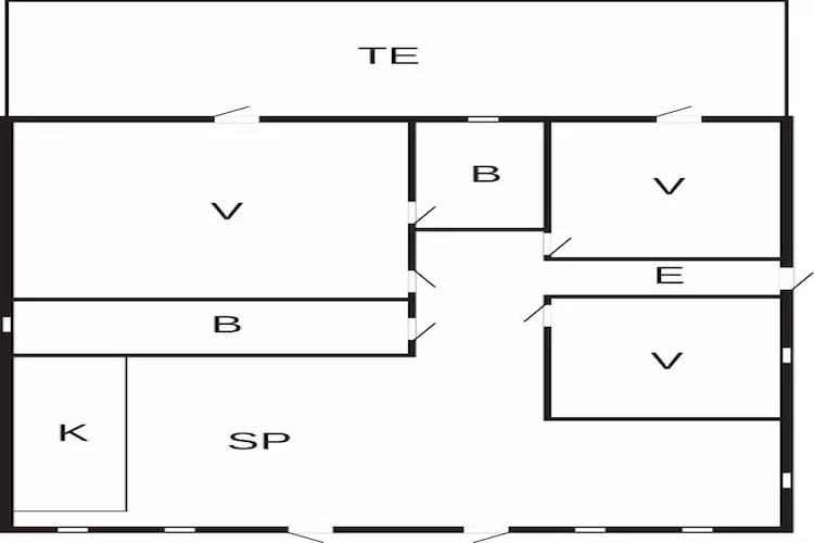4 sterren vakantie huis in Væggerløse - Plattegrond