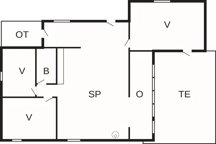 6 persoons vakantie huis in Væggerløse - Plattegrond