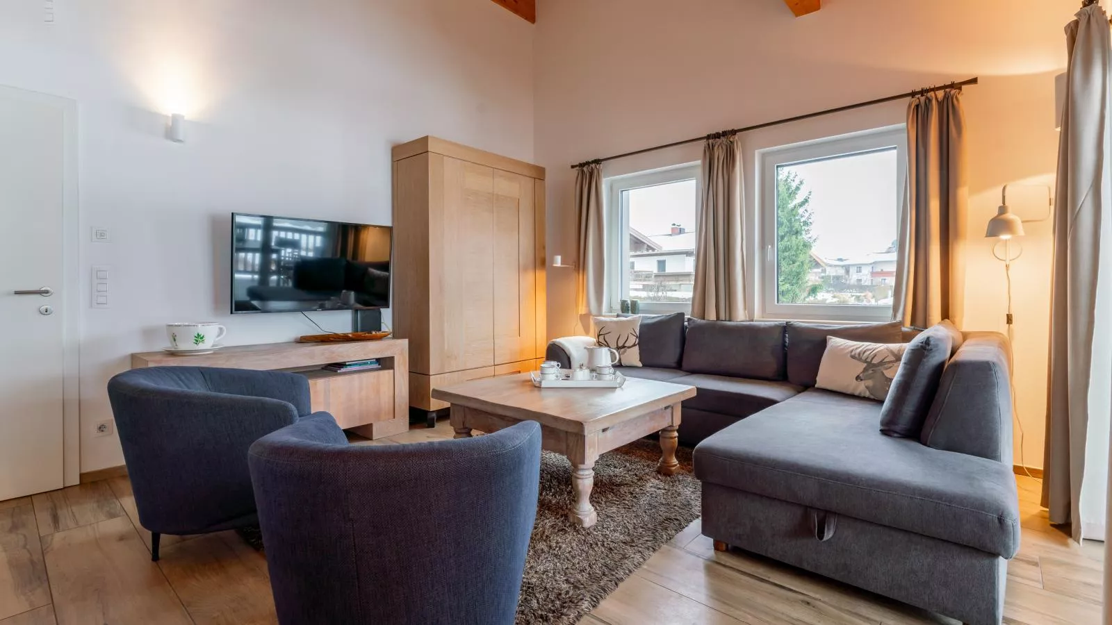 Salzach Lodge-Woonkamer