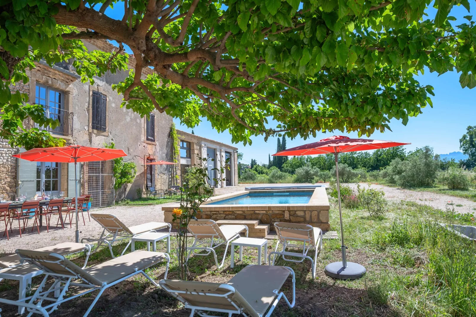 Mas du Mûrier-Buitenkant zomer