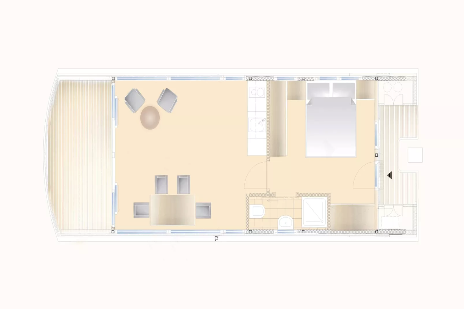 Floating House Paula - Plattegrond