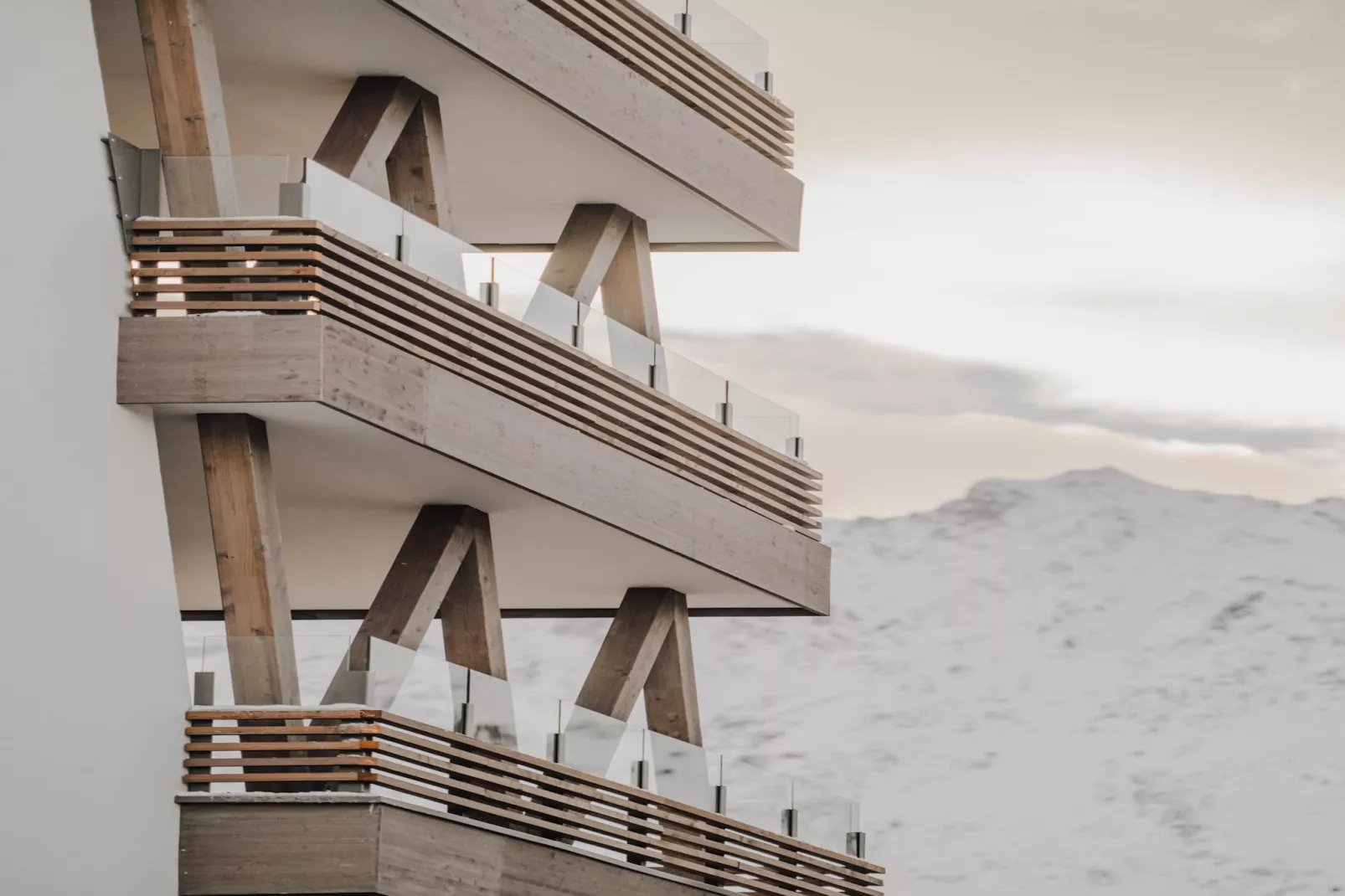 Résidence PLAN PEISEY Le Quartz -A74S-Uitzicht winter