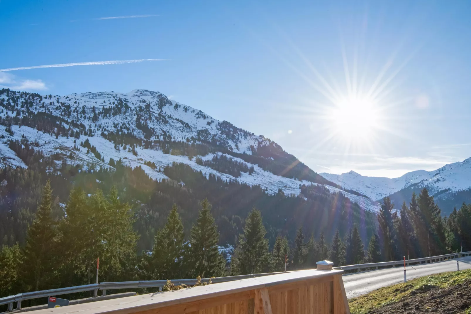 Berghütte Almleben - Uitzicht winter