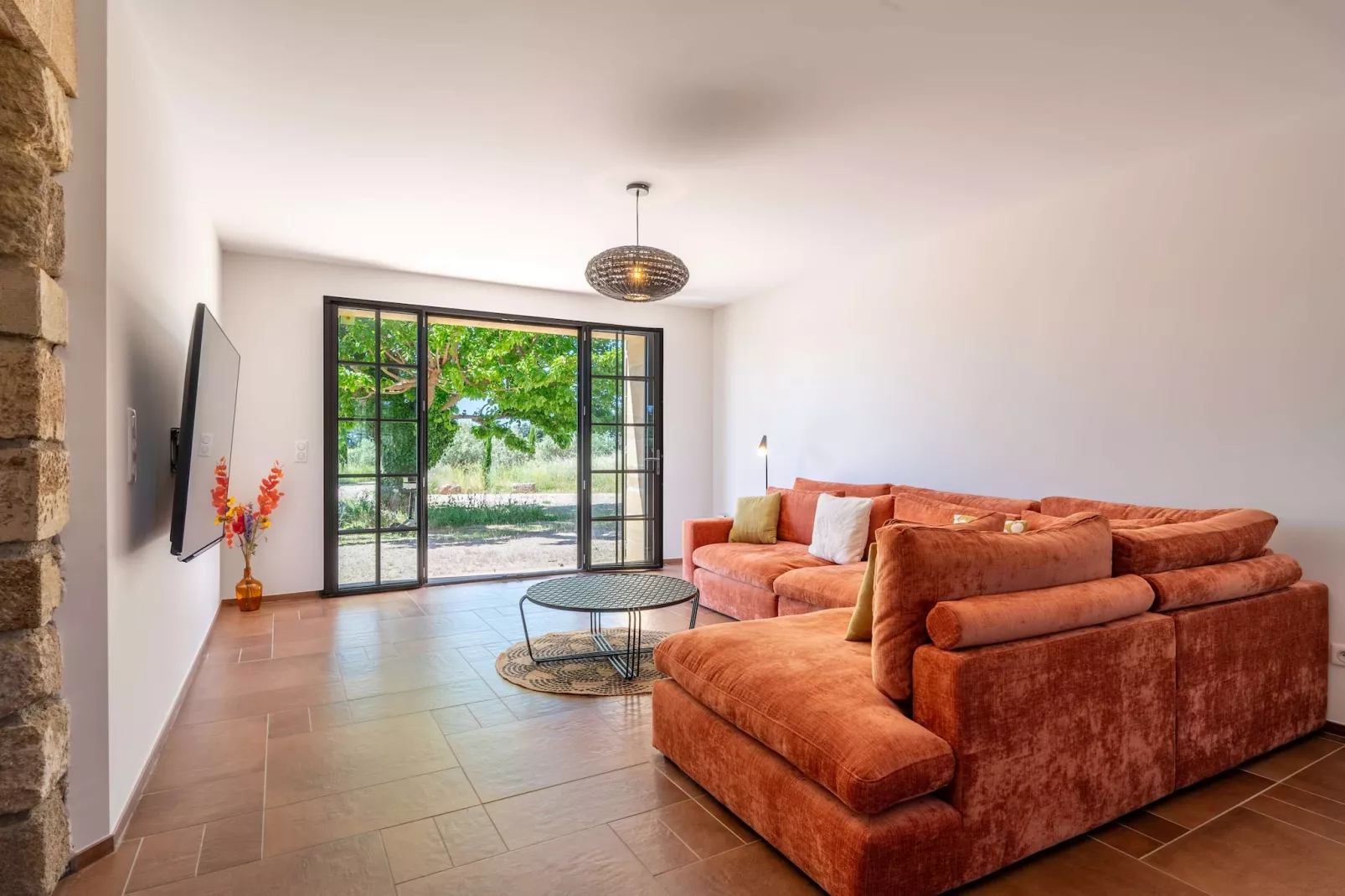 Mas du Mûrier-Woonkamer