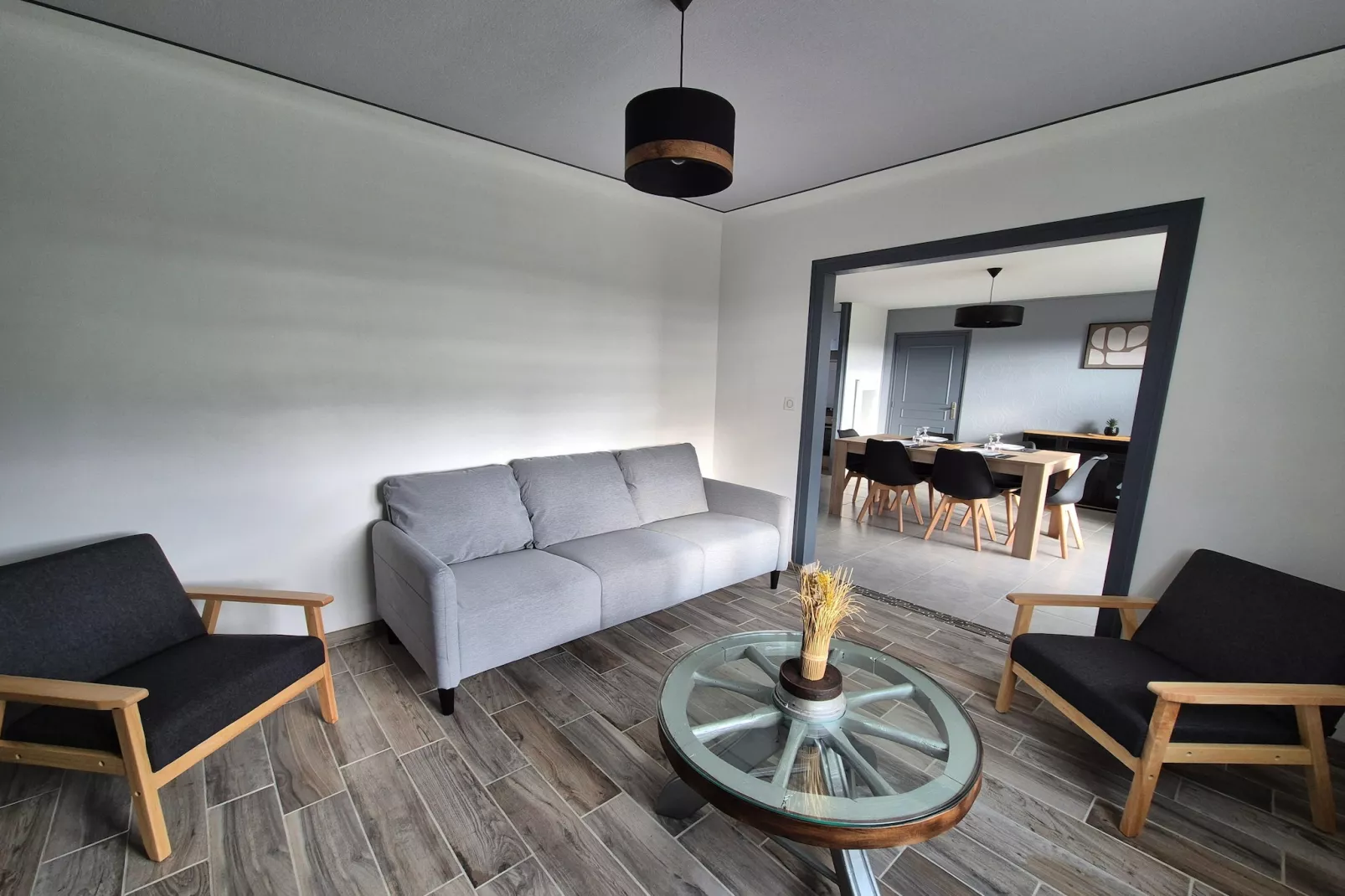 Gîte "Yvonne" à Plurien - Woonkamer