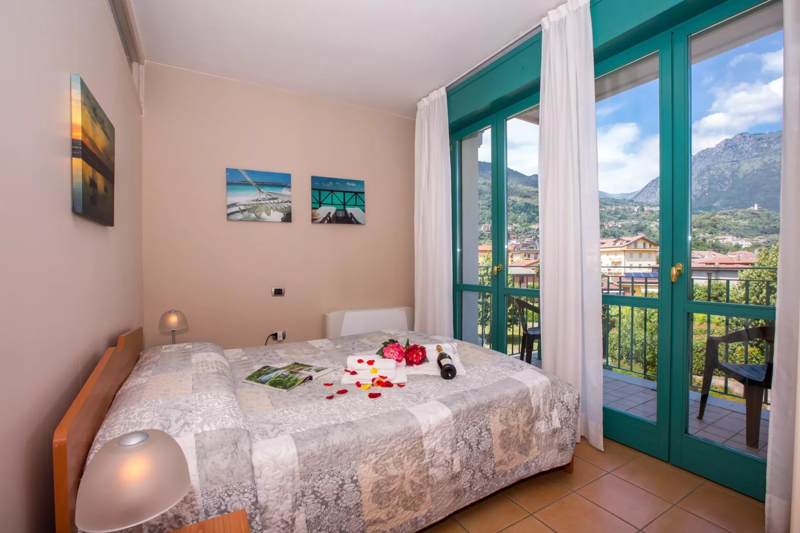 RESIDENCE PORTO LETIZIA - PALACE-1ROOM APT 4 PAX MOUNTAIN VIEW DELUXE8204 - P1MD4 - Slaapkamer