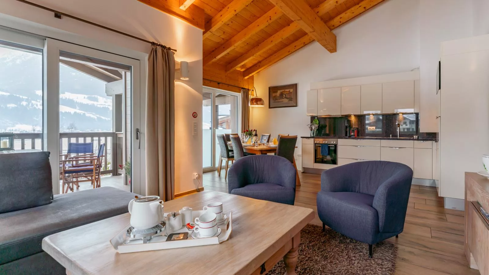 Salzach Lodge-Woonkamer