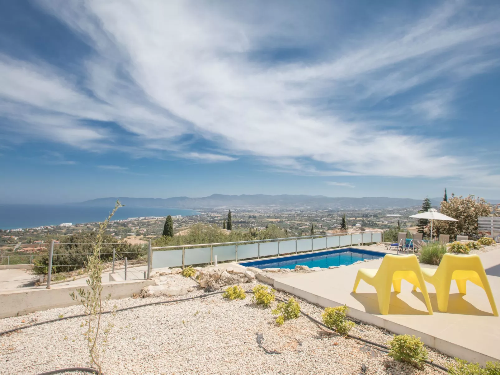 Villa mit Panoramablick auf das Meer von Latchi - Image-tags.info