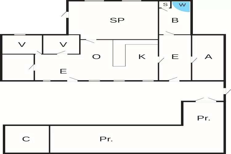 4 persoons vakantie huis in Asaa-Plattegrond