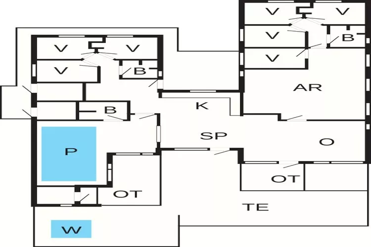 5 sterren vakantie huis in Idestrup-Plattegrond