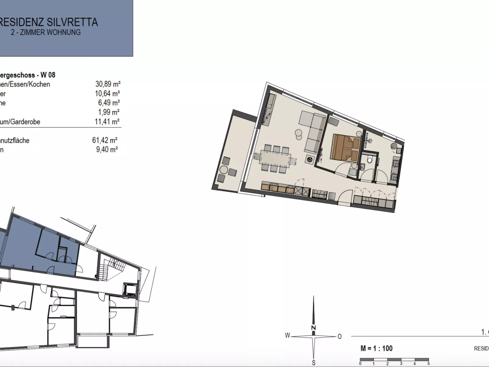 Stillvolle Luxus Wohnung in der Residenz Silvretta - Binnen