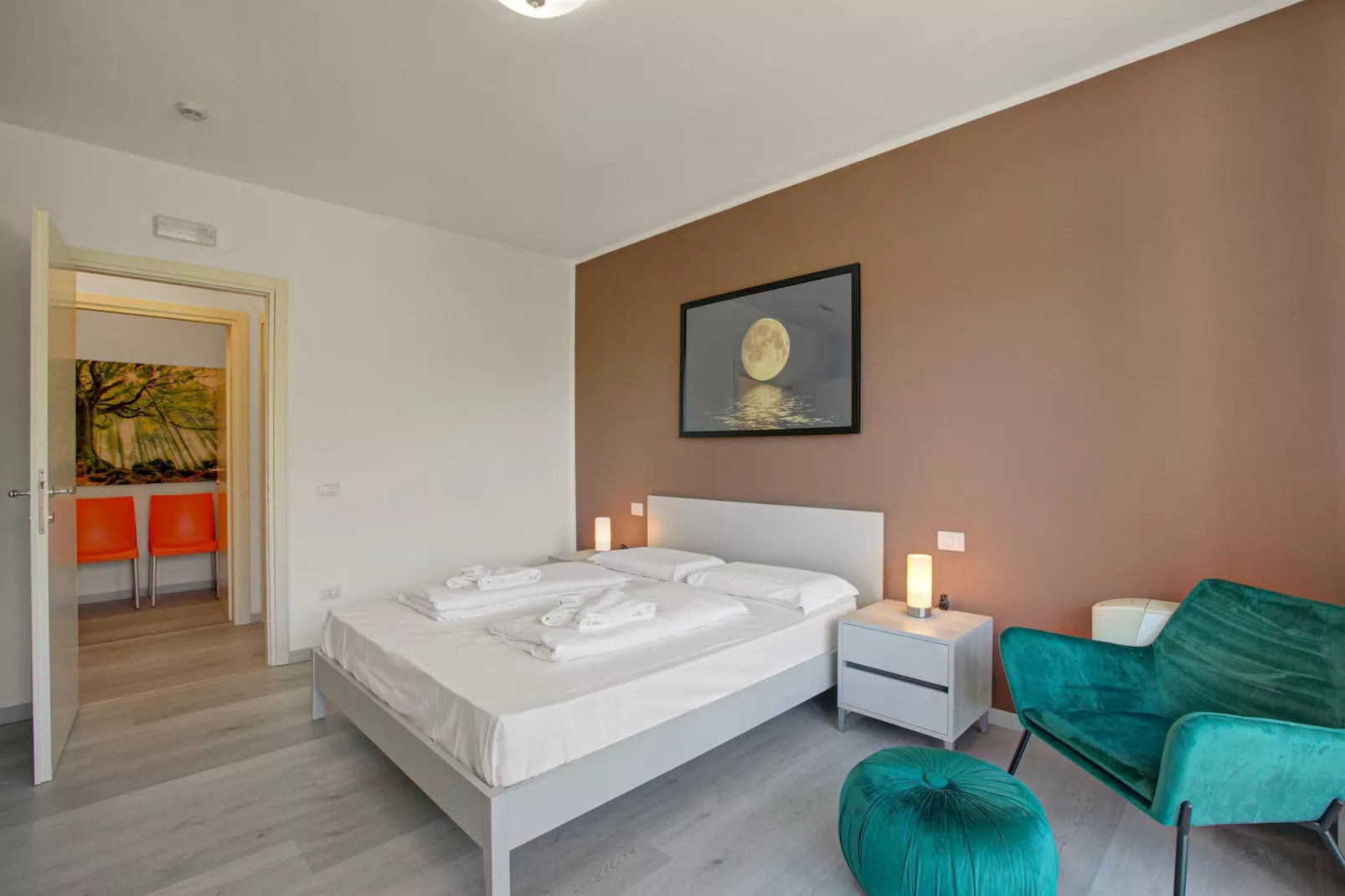 RESIDENCE PORTO LETIZIA - PALACE-1ROOM APT 4 PAX MOUNTAIN VIEW DELUXE8204 - P1MD4 - Slaapkamer