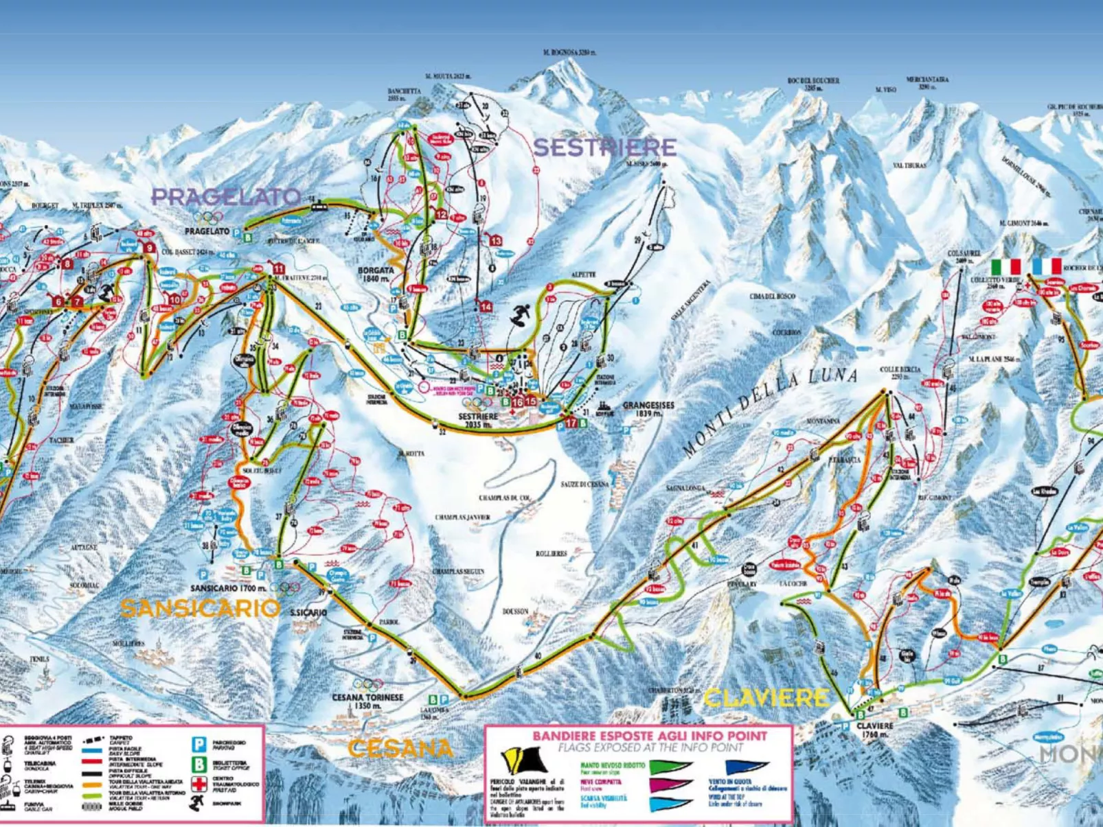 Teleo Vacanze - Olympisches Dorf Sestriere - Omgeving