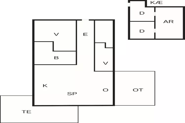 4 sterren vakantie huis in Viborg - Plattegrond