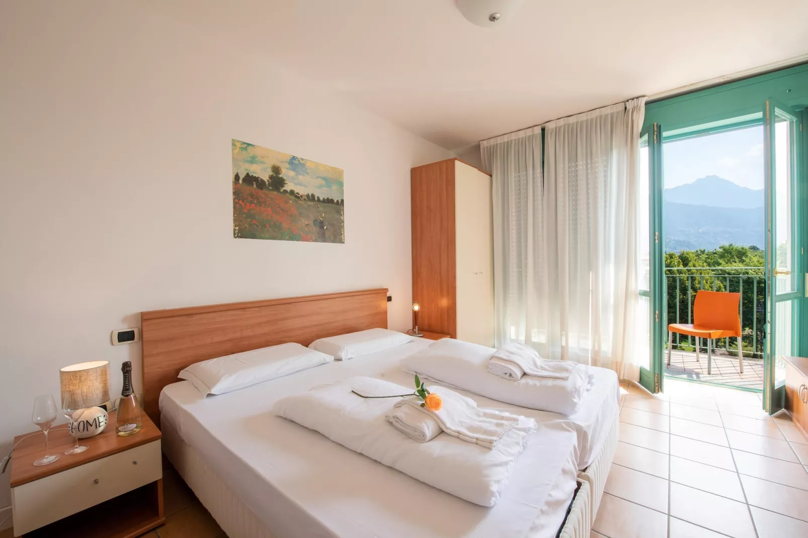 RESIDENCE PORTO LETIZIA - PALACE-1ROOM APT 4 PAX MOUNTAIN VIEW DELUXE8204 - P1MD4 - Slaapkamer
