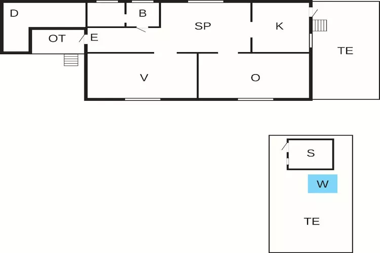2 persoons vakantie huis in ÅBY-By Traum-Plattegrond