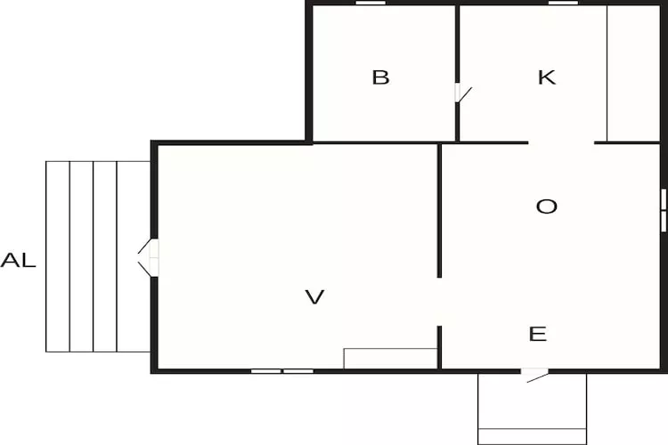 3 Personen vakantie huis in Hunnebostrand-Plattegrond