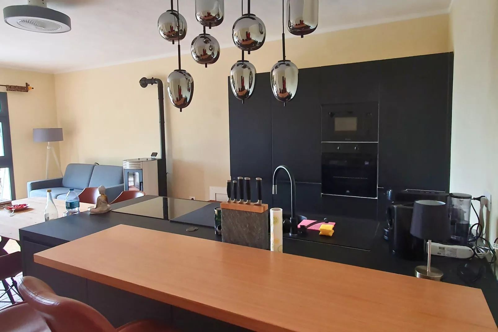 Apartment in einer charmanten Villa mit Meerblick Kreidl-Woonkamer