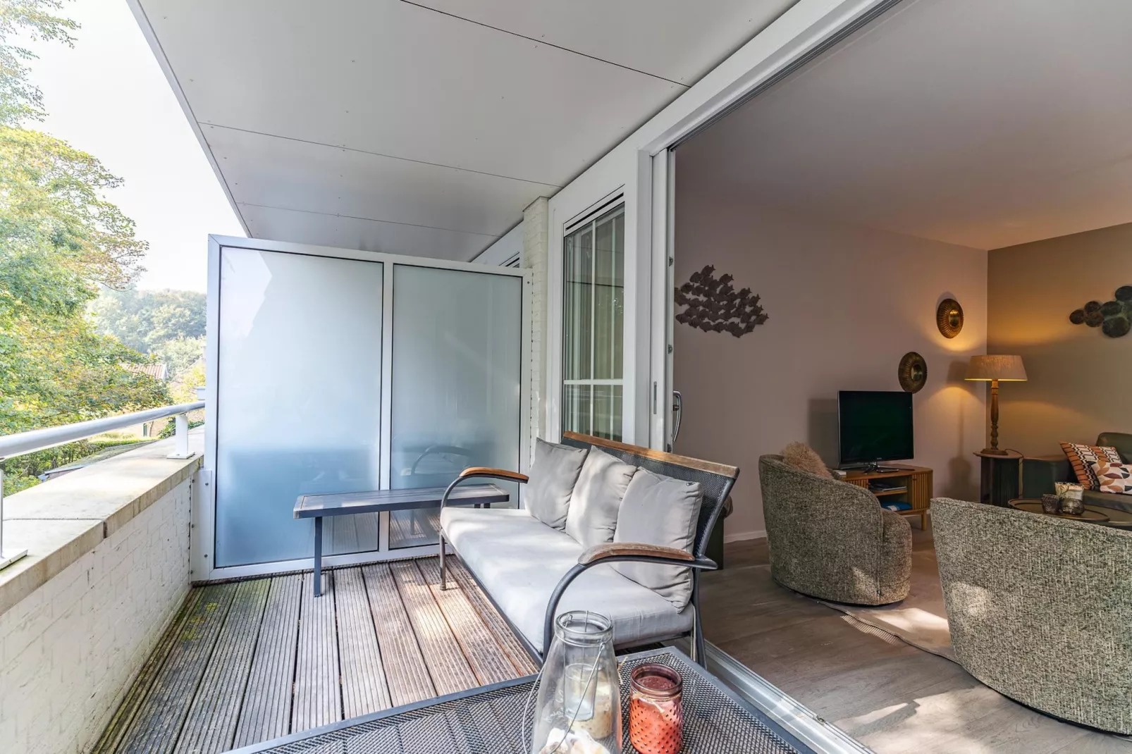 Appartement Duinhof Dishoek 13M - 6 personen de luxe-Terrasbalkon