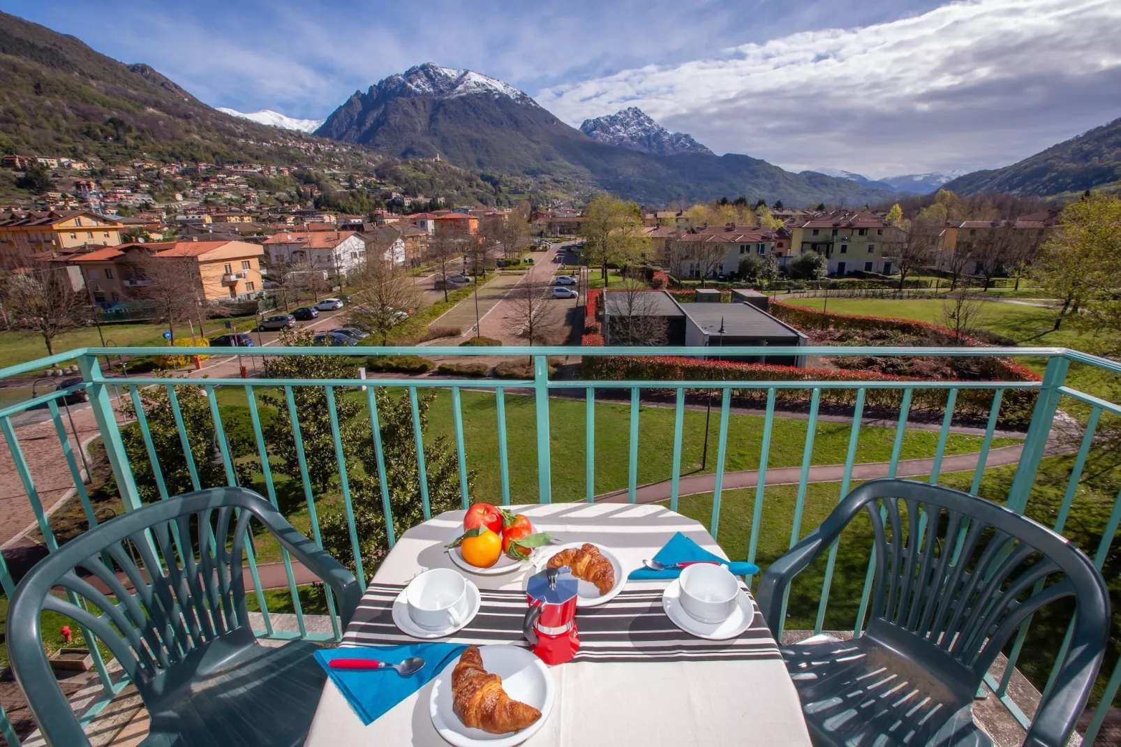 RESIDENCE PORTO LETIZIA - PALACE-1ROOM APT 4 PAX MOUNTAIN VIEW PLUS 8203 - P1MP4 - Terrasbalkon