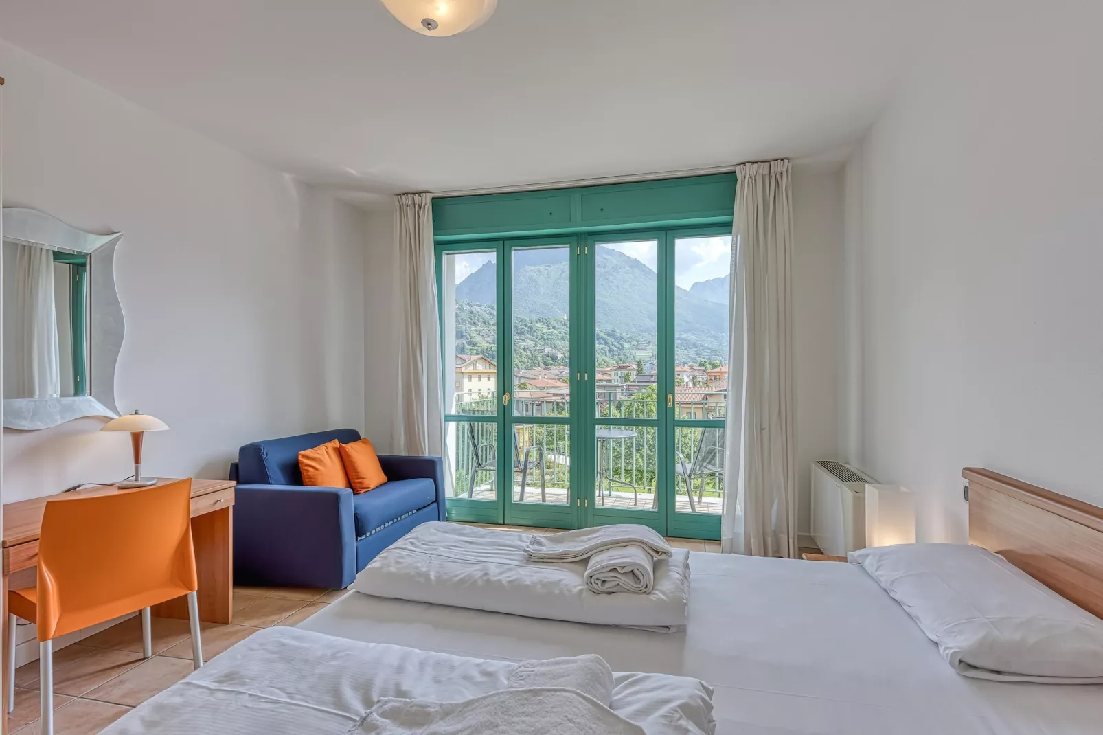 RESIDENCE PORTO LETIZIA - PALACE-1ROOM APT 4 PAX MOUNTAIN VIEW DELUXE8204 - P1MD4 - Slaapkamer