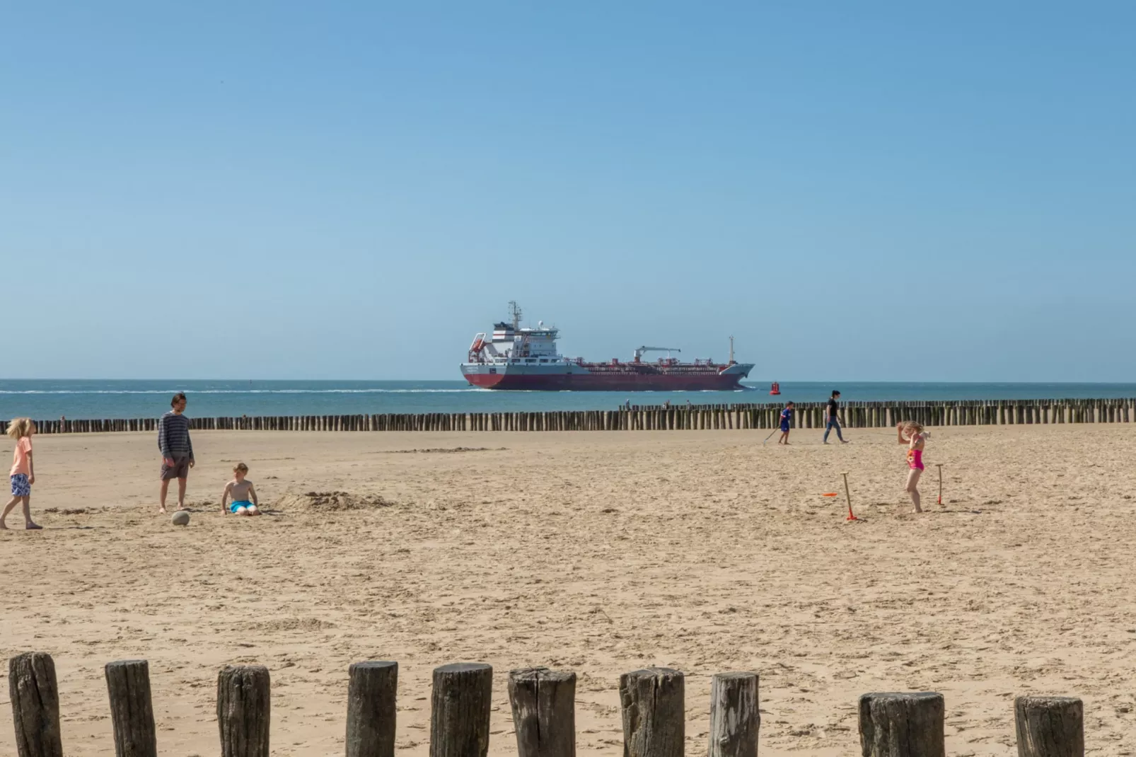 Strand Dishoek 345/346-Gebieden zomer 1km