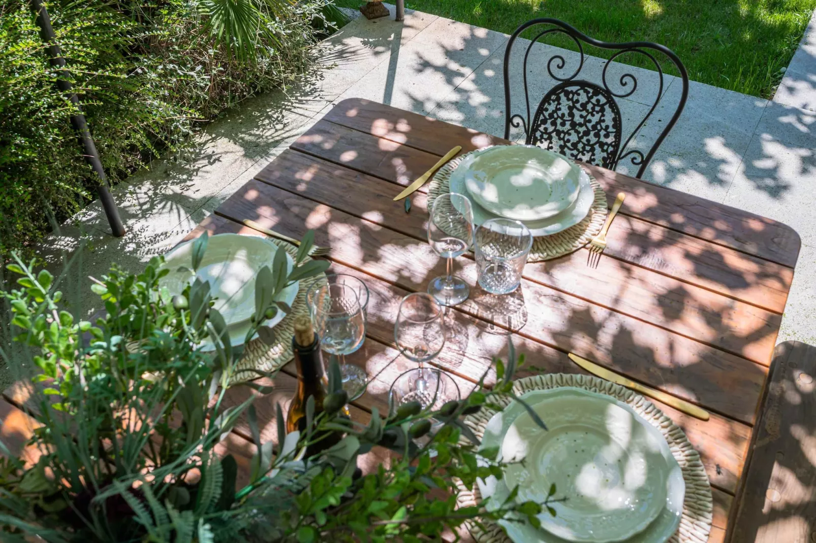 Mas authentique à Paradou Alpilles-Terrasbalkon