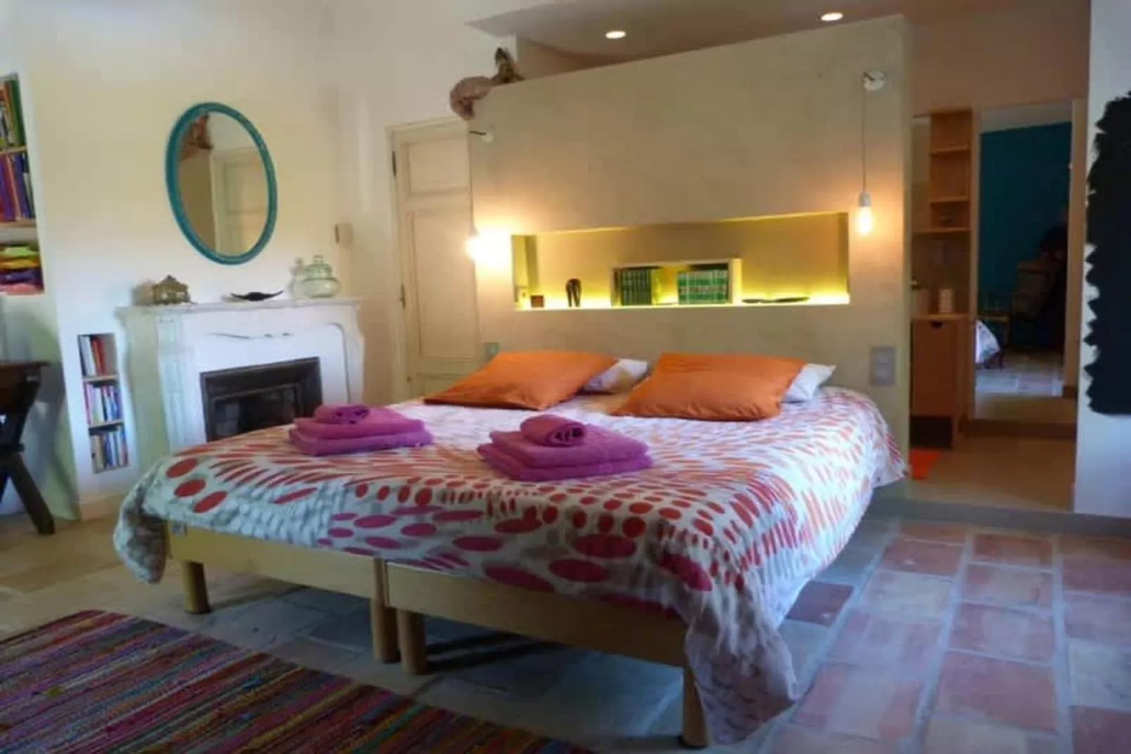 Villa provencale pour les amoureux de la nature en Lubéron-Slaapkamer