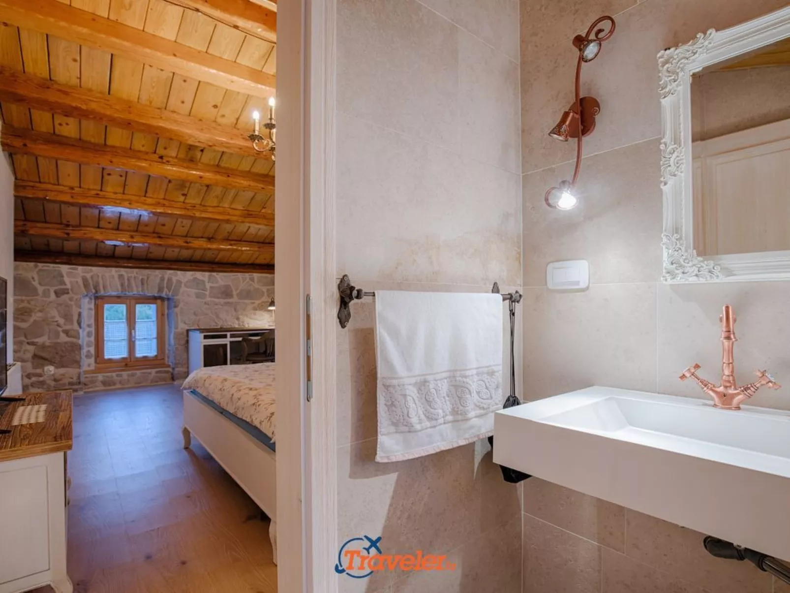 Schöne Steinvilla mit beheiztem Pool und Sauna - Image-tags.info