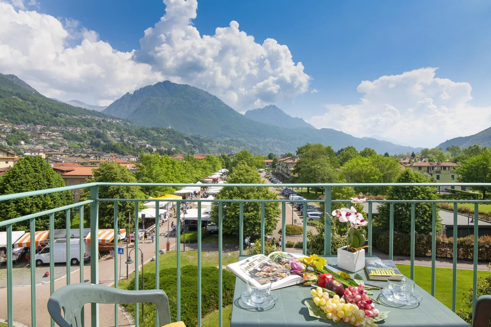 RESIDENCE PORTO LETIZIA - PALACE-1ROOM APT 4 PAX MOUNTAIN VIEW PLUS 8203 - P1MP4 - Terrasbalkon