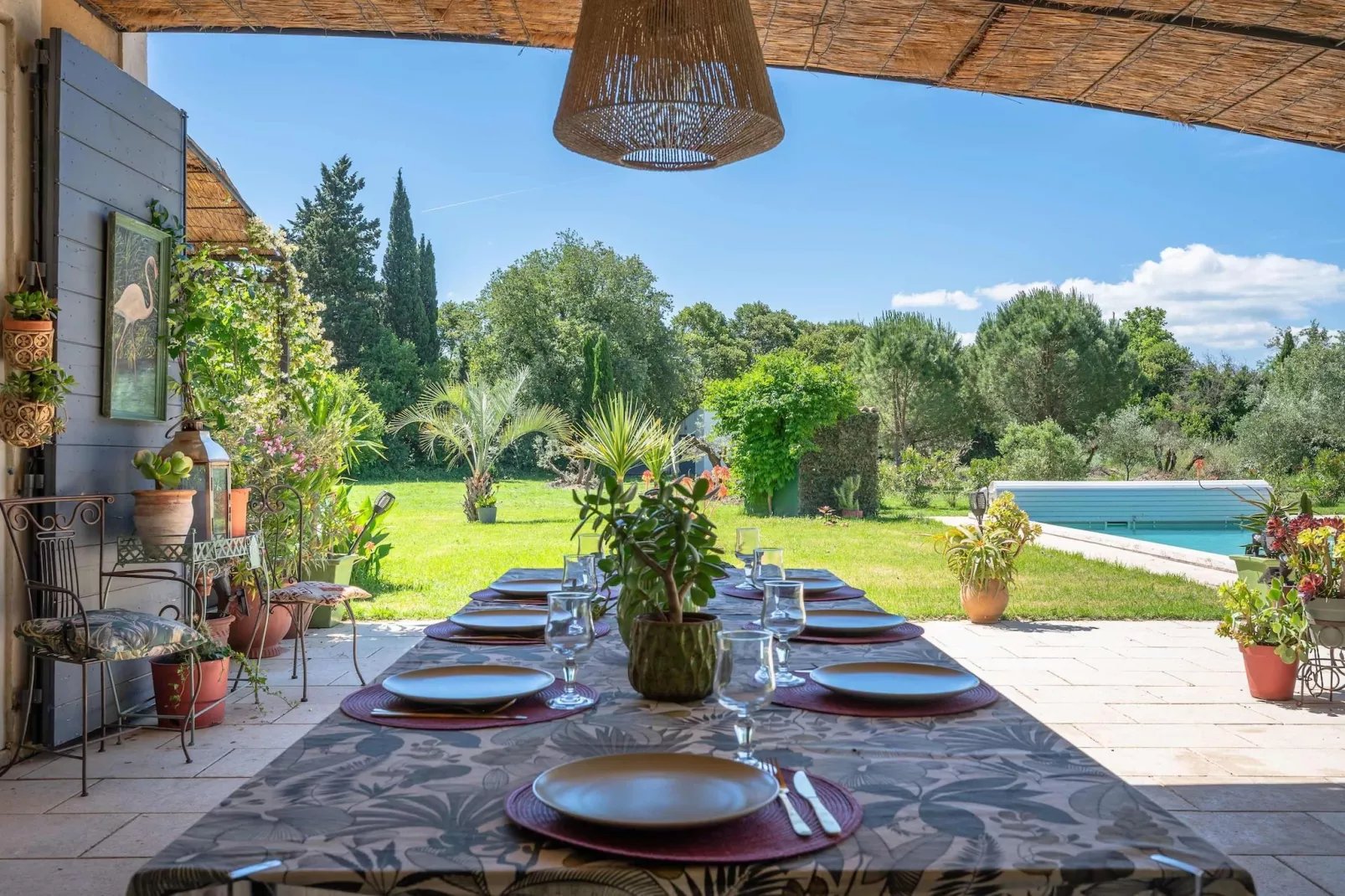 Grand Mas climatisé Arles-Terrasbalkon