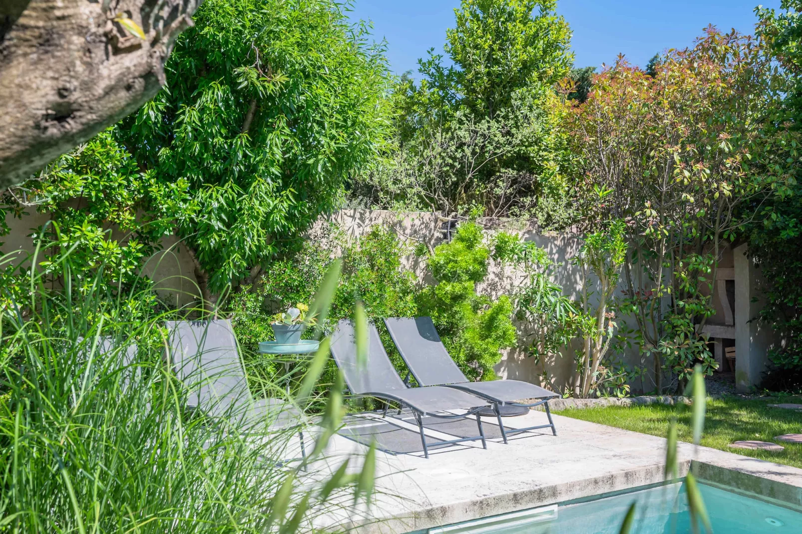 Mas authentique à Paradou Alpilles-Terrasbalkon