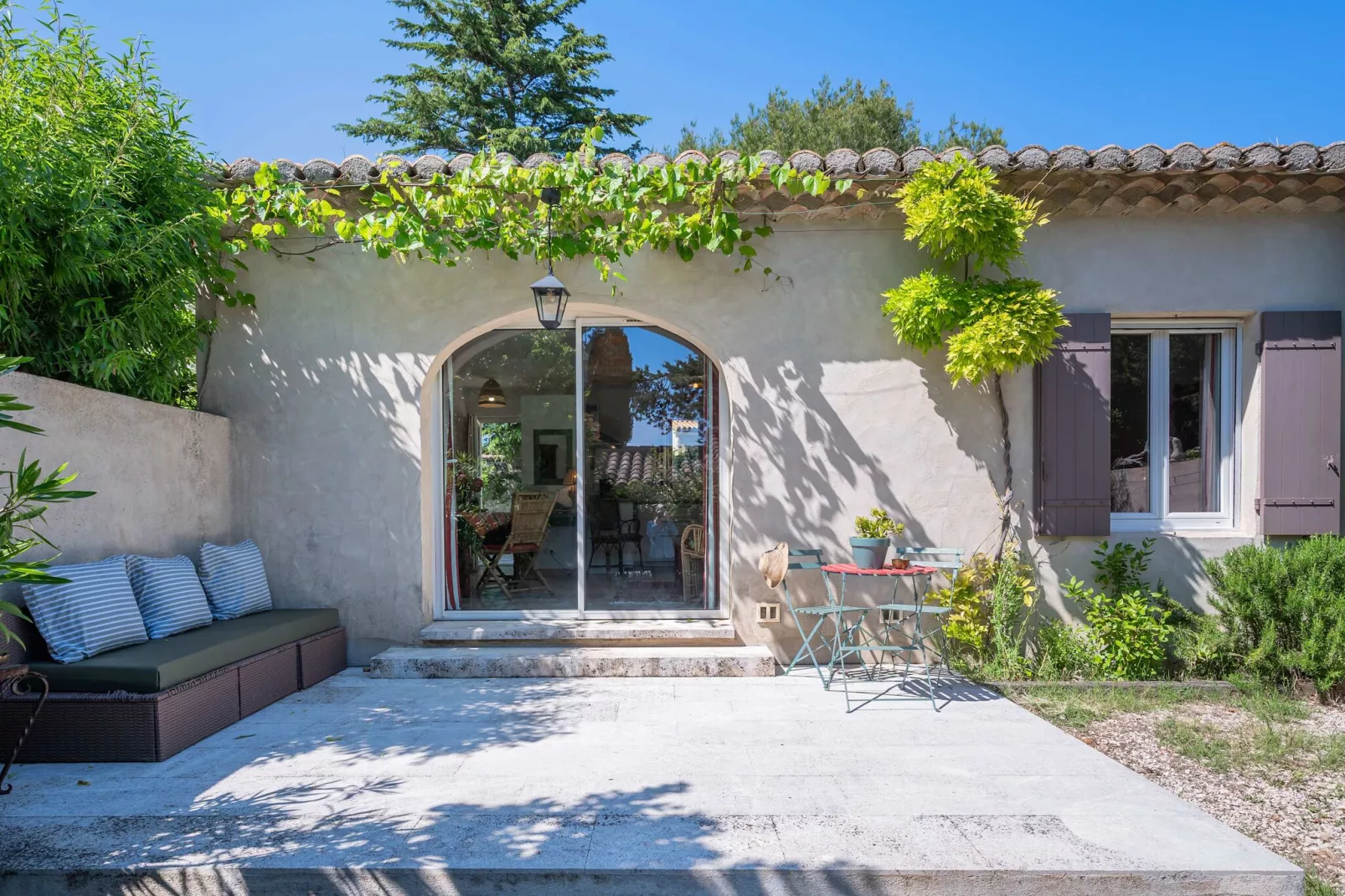Mas authentique à Paradou Alpilles-Terrasbalkon