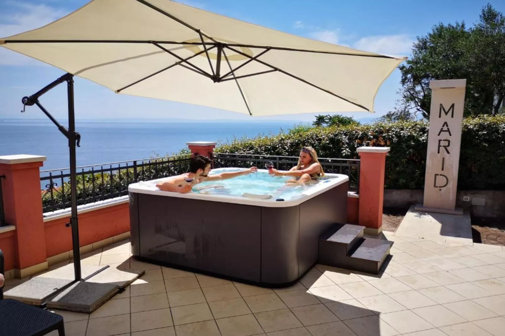 Villa Marid Opatija - Three bedroom Apartment-Zwembad