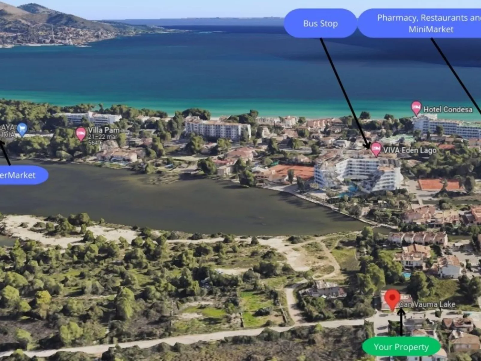 Haus mit Garten und Seeblick in Port d'Alcúdia - Image-tags.info