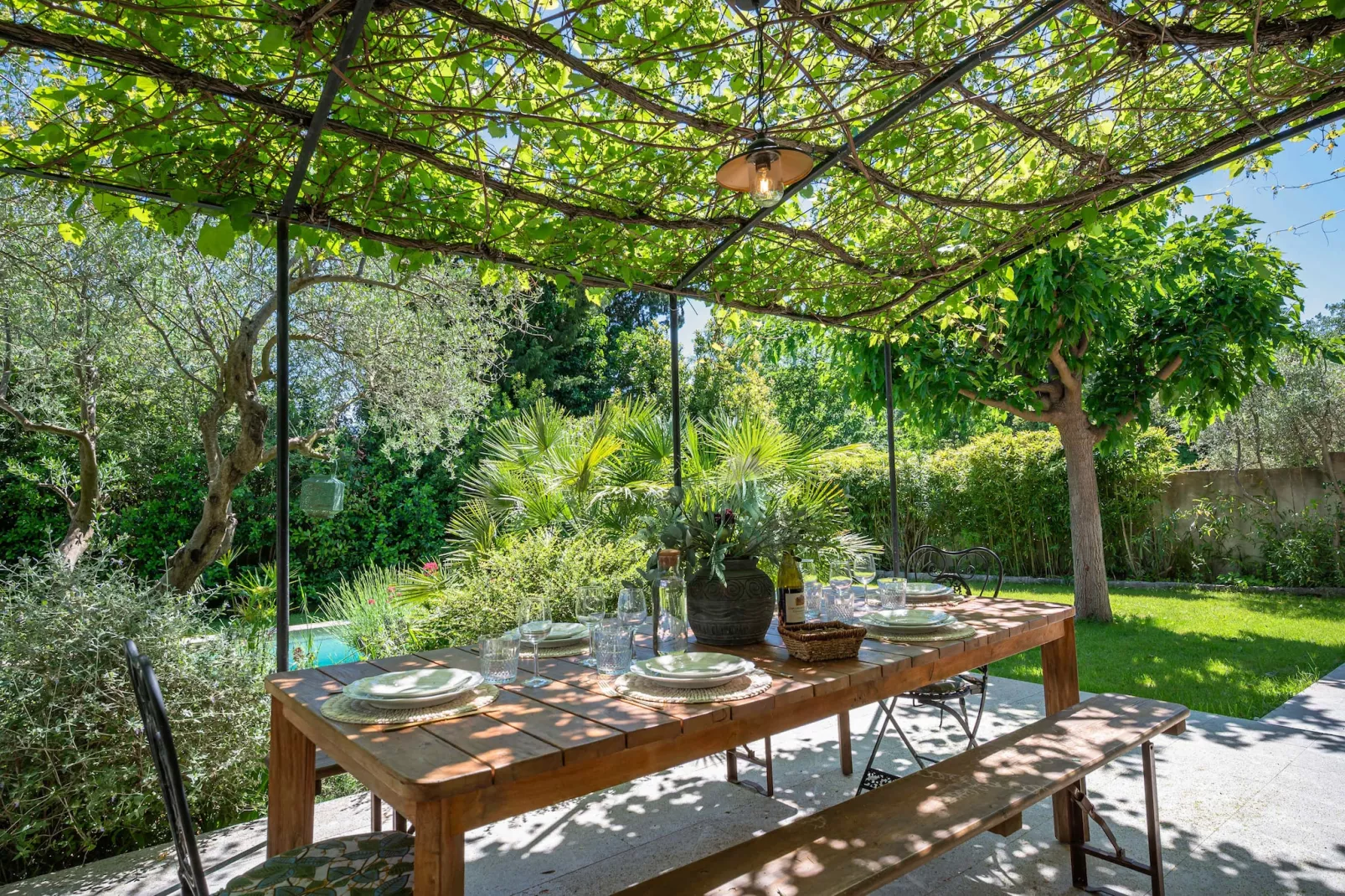 Mas authentique à Paradou Alpilles-Terrasbalkon